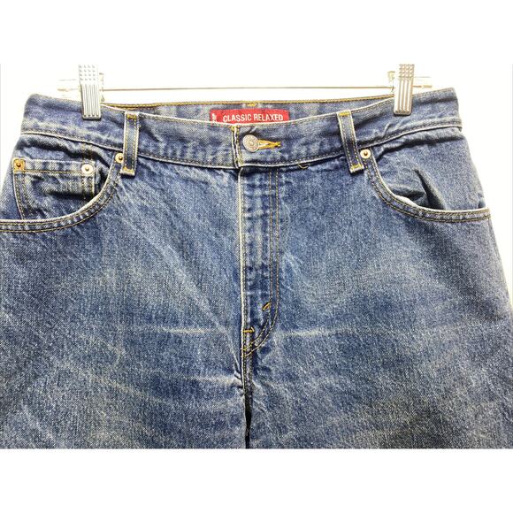 Levi's 550 Red Tab Classic Relaxed Acid Wash Jeans, Women's Size 12 M (32x30) - Picture 7 of 8